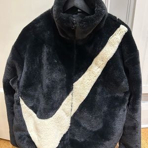 Nike swoosh hotsell fur jacket